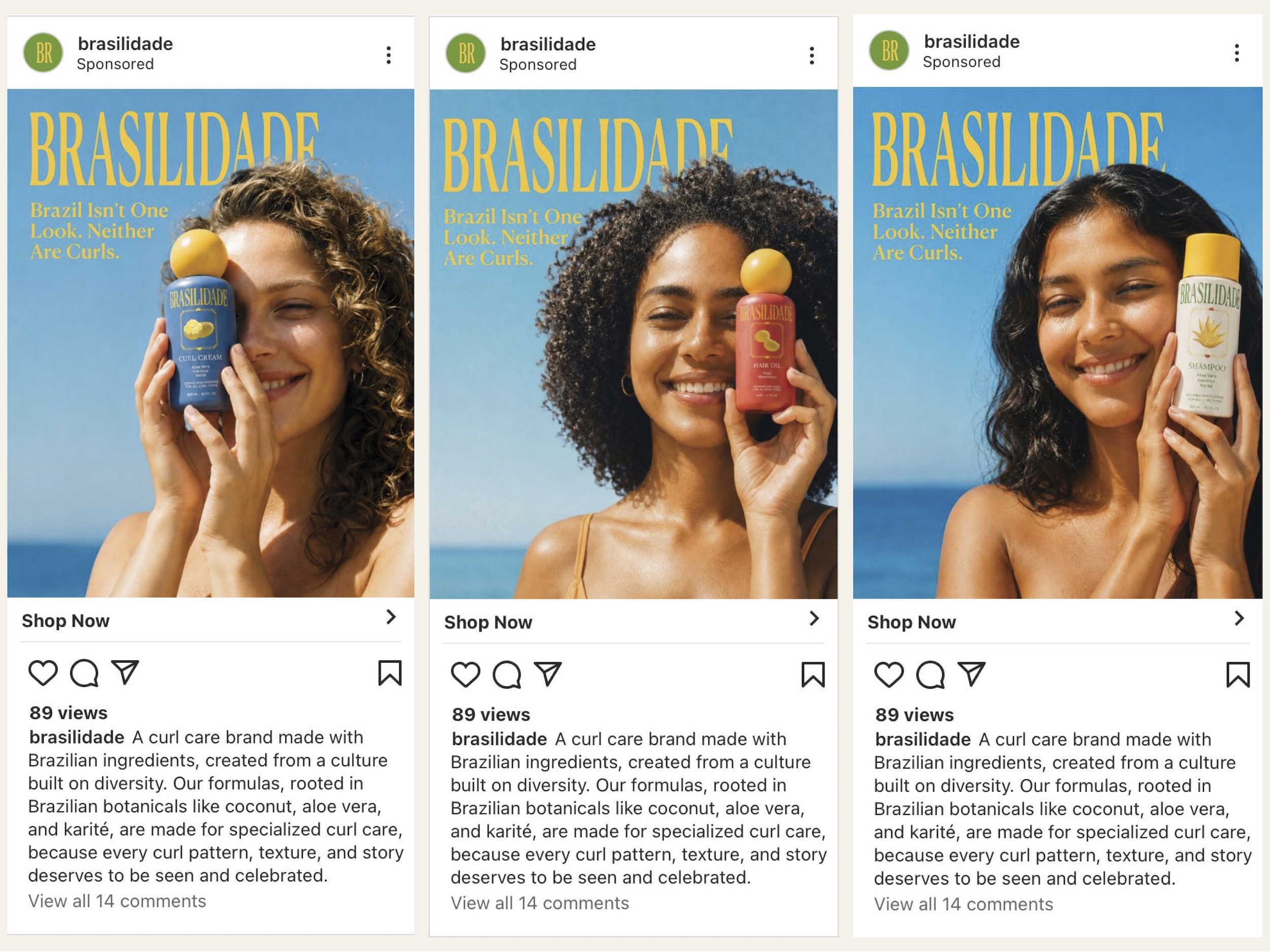 Brasilidade Instagram post ad mockup