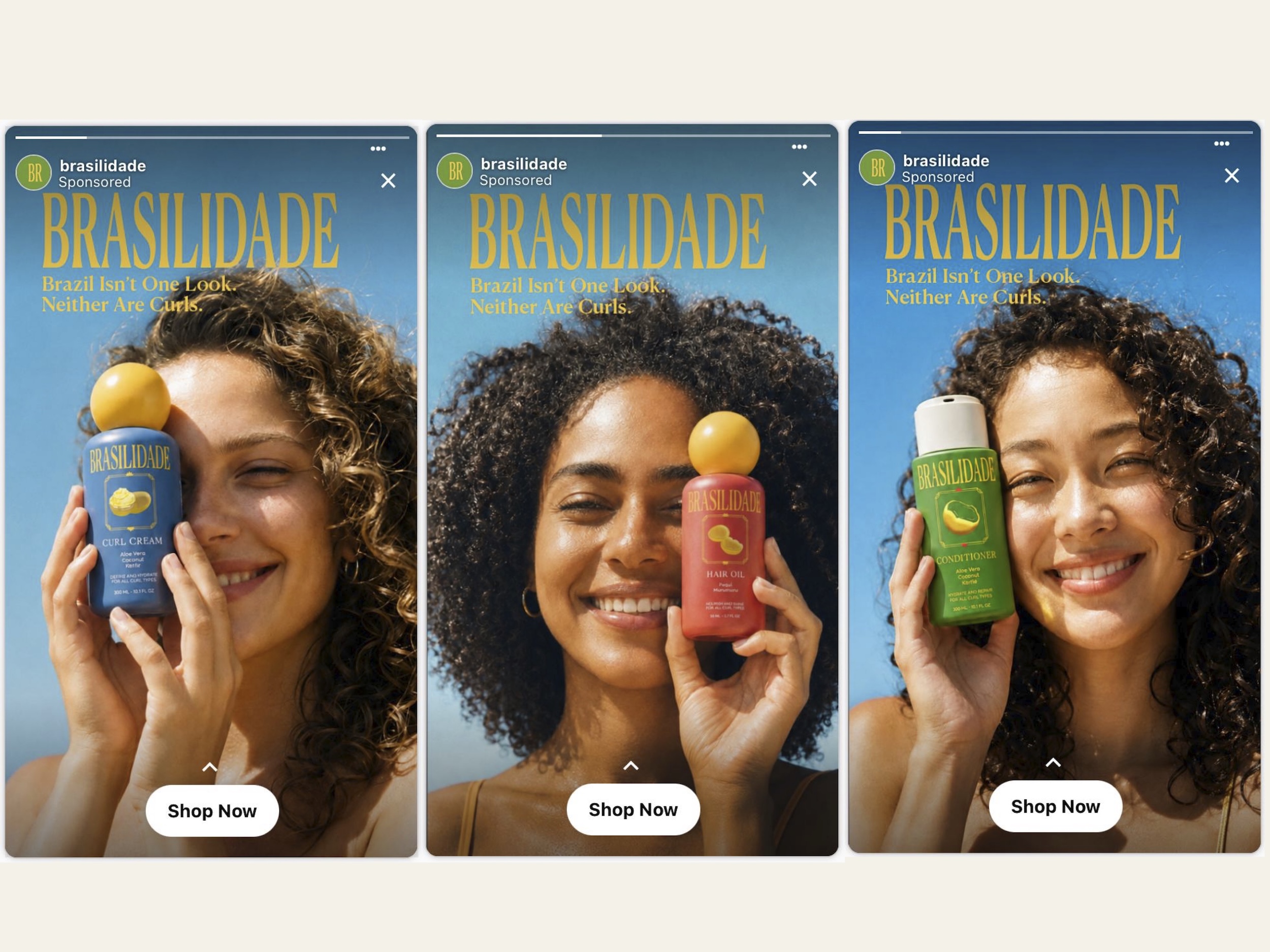 Brasilidade Instagram story ad mockup