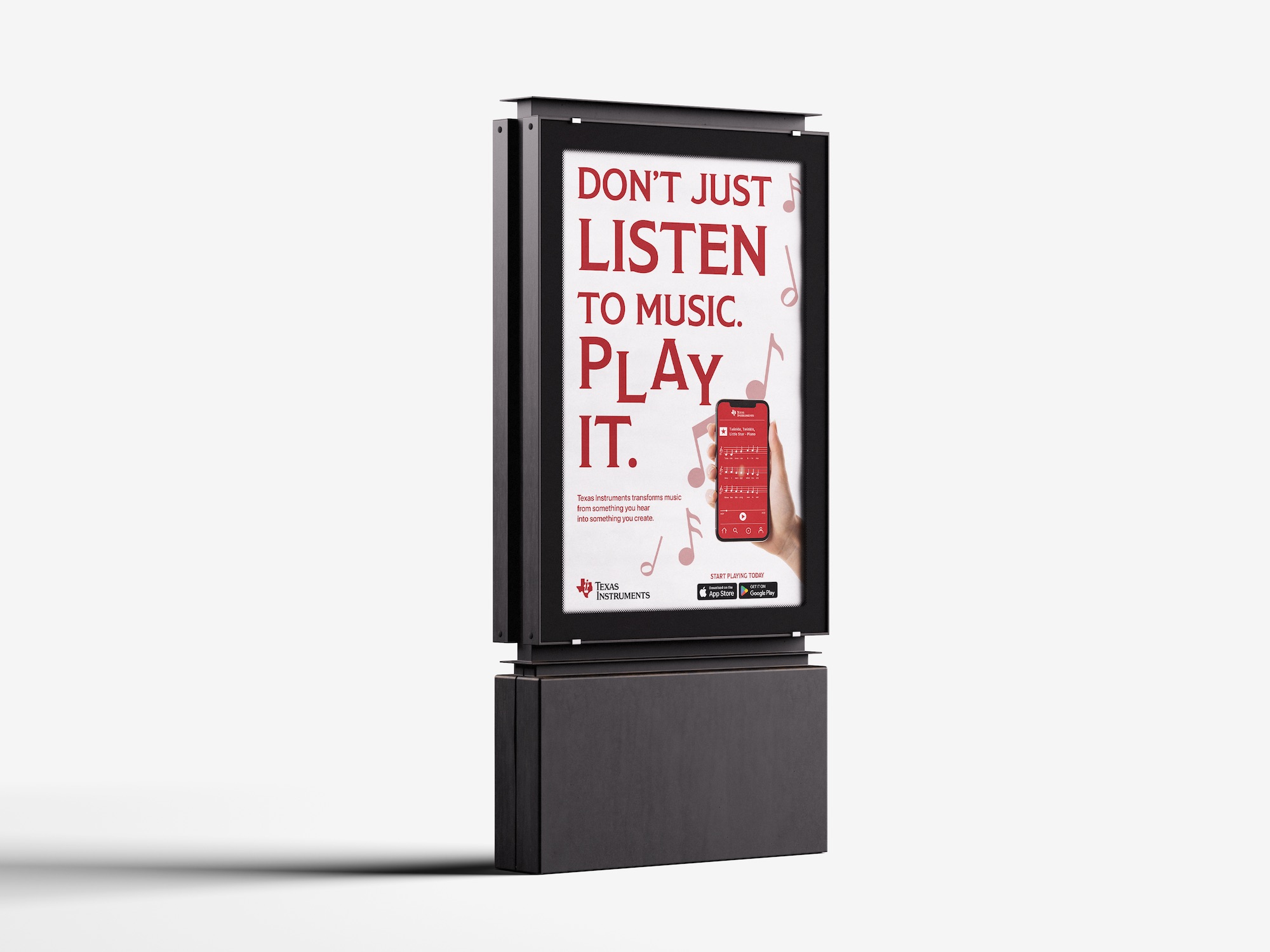 Texas Instruments SyncPlay street poster mockup